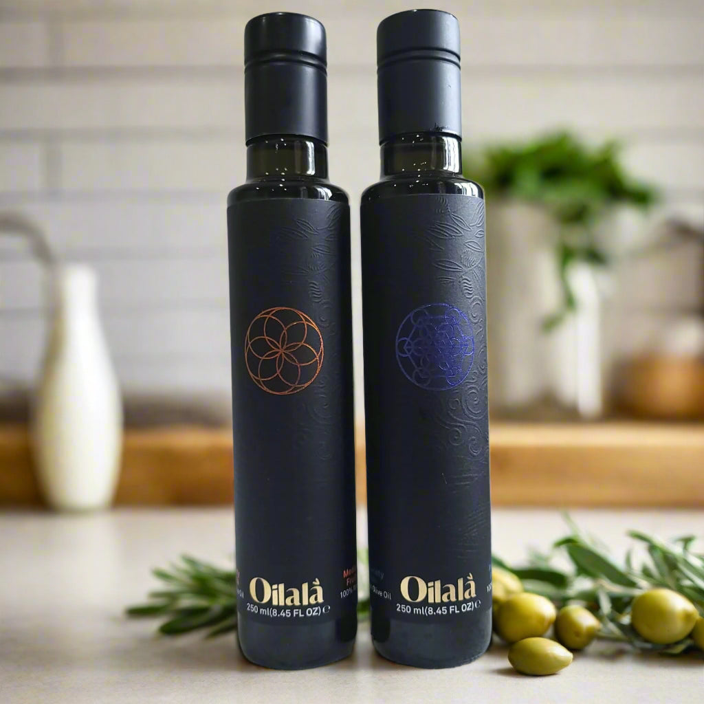 Italian Olive Oil Two Pack- Intosso and Roggianella Olives