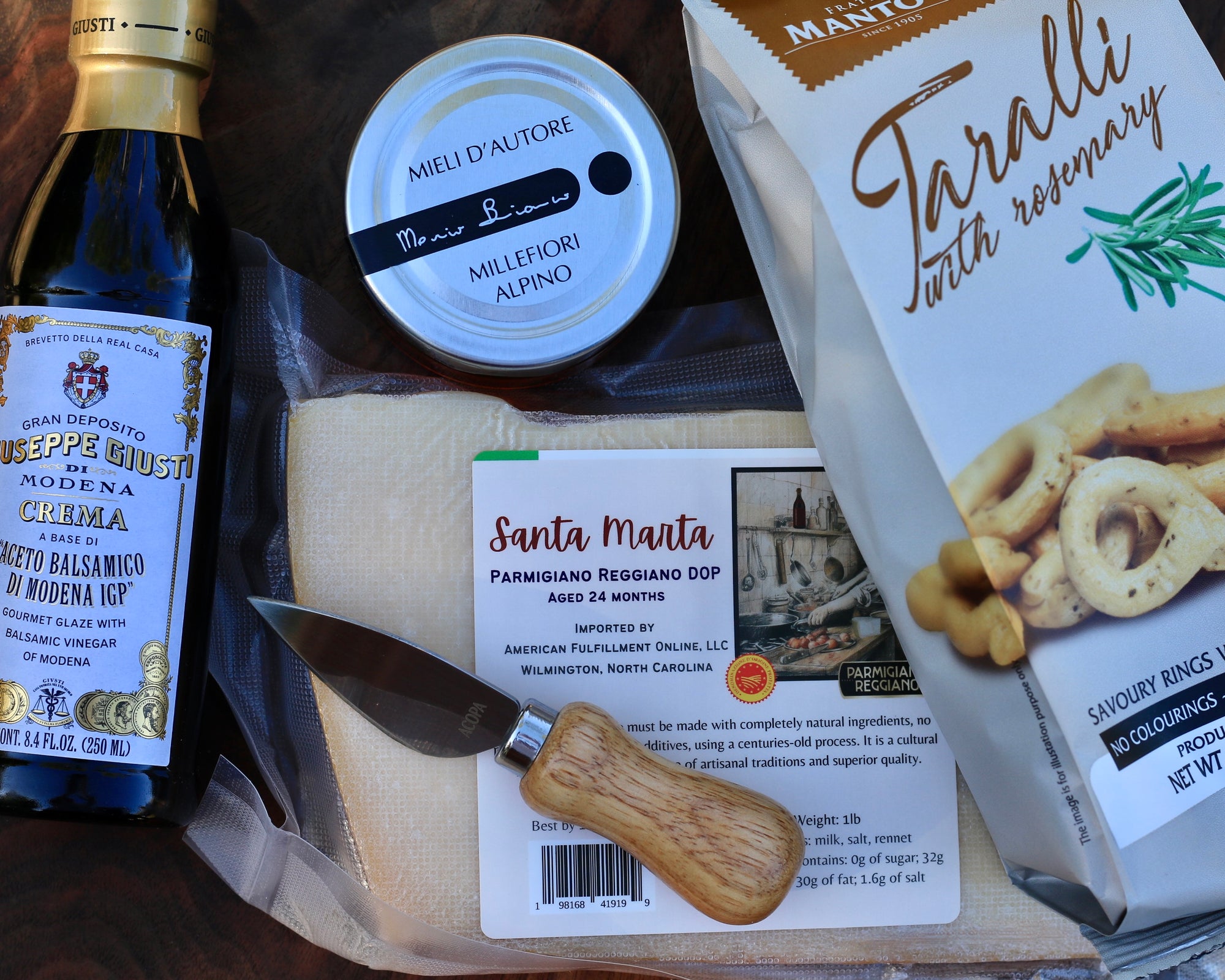 Parmigiano Reggiano Appetizer Gift Basket- (24 months aged)