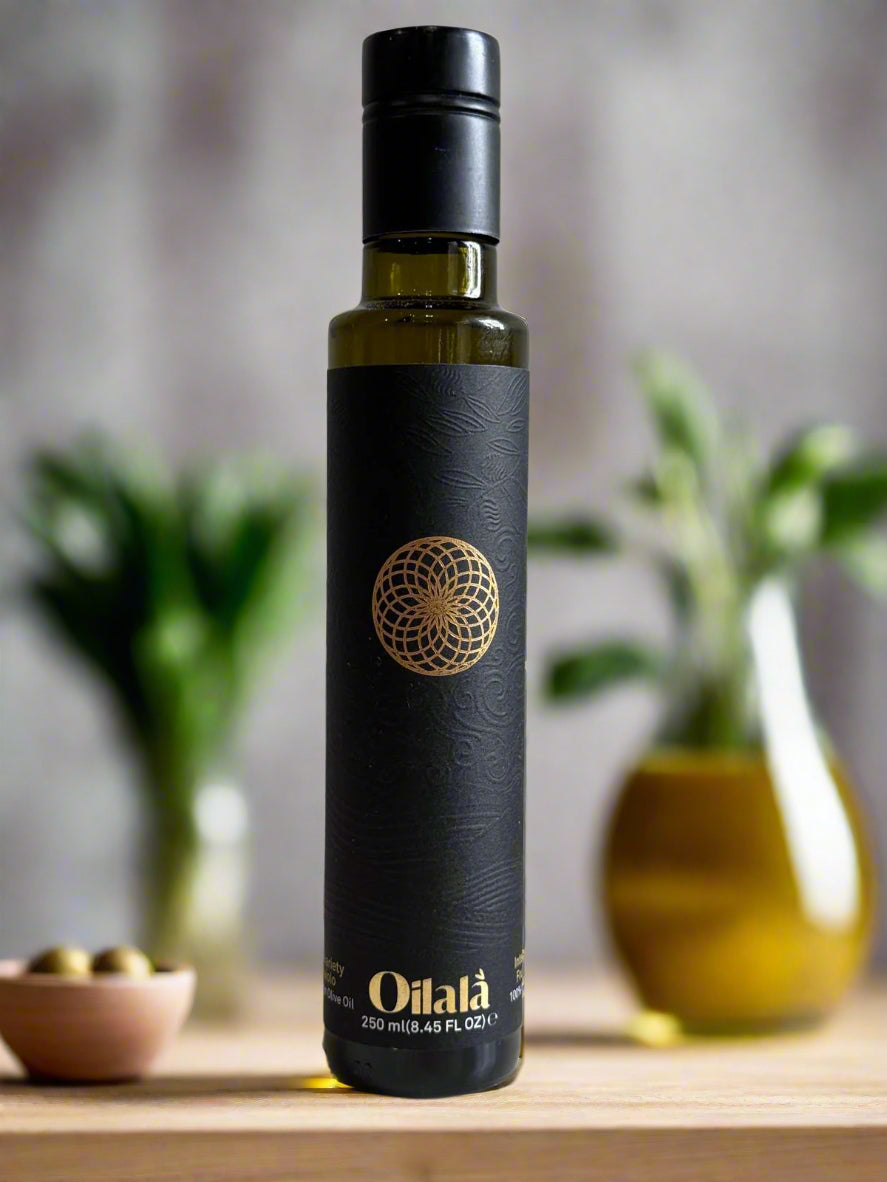 Bottle of Italian Extra Virgin Olive Oil