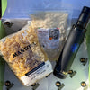 Gift basket with short pasta, intense olive oil and grated Parmigiano Reggiano