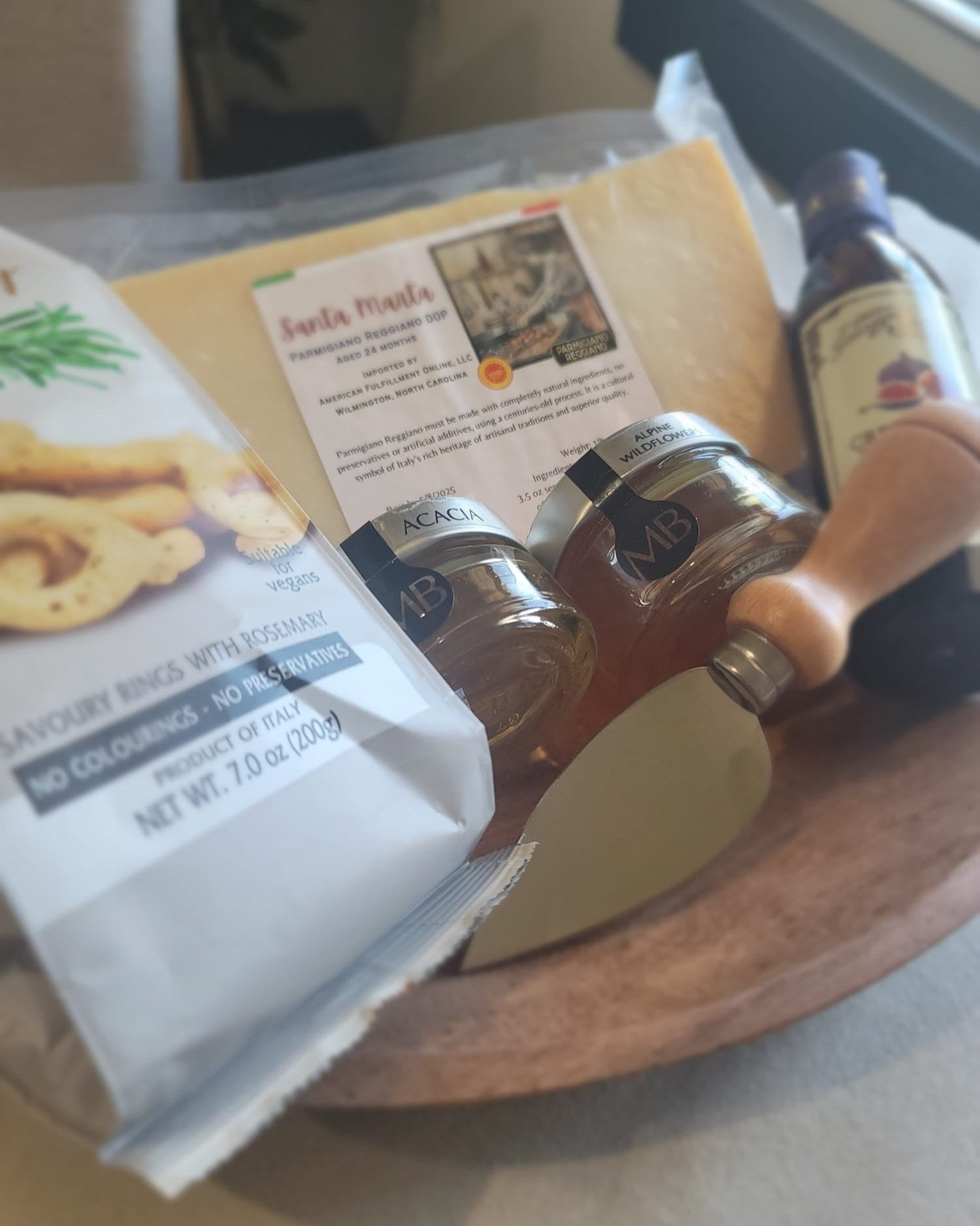 Italian Food Gift Basket- Parmigiano Reggiano DOP